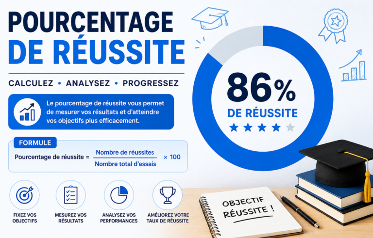 pourcentage de réussite