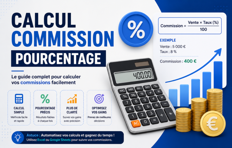 calcul commission pourcentage