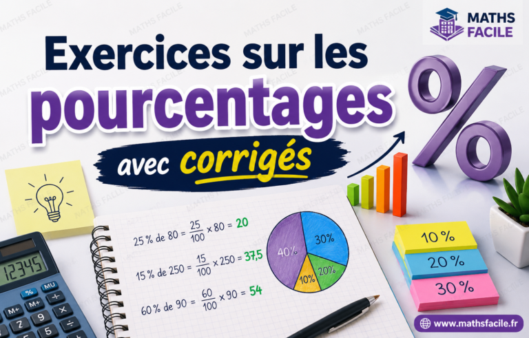 Exercices sur les Pourcentages avec Corrigés
