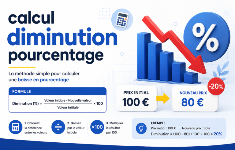 calcul diminution pourcentage