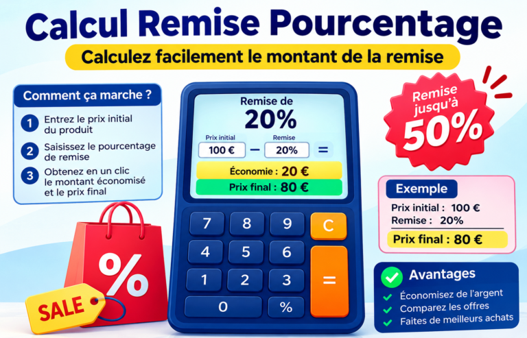 calcul remise pourcentage