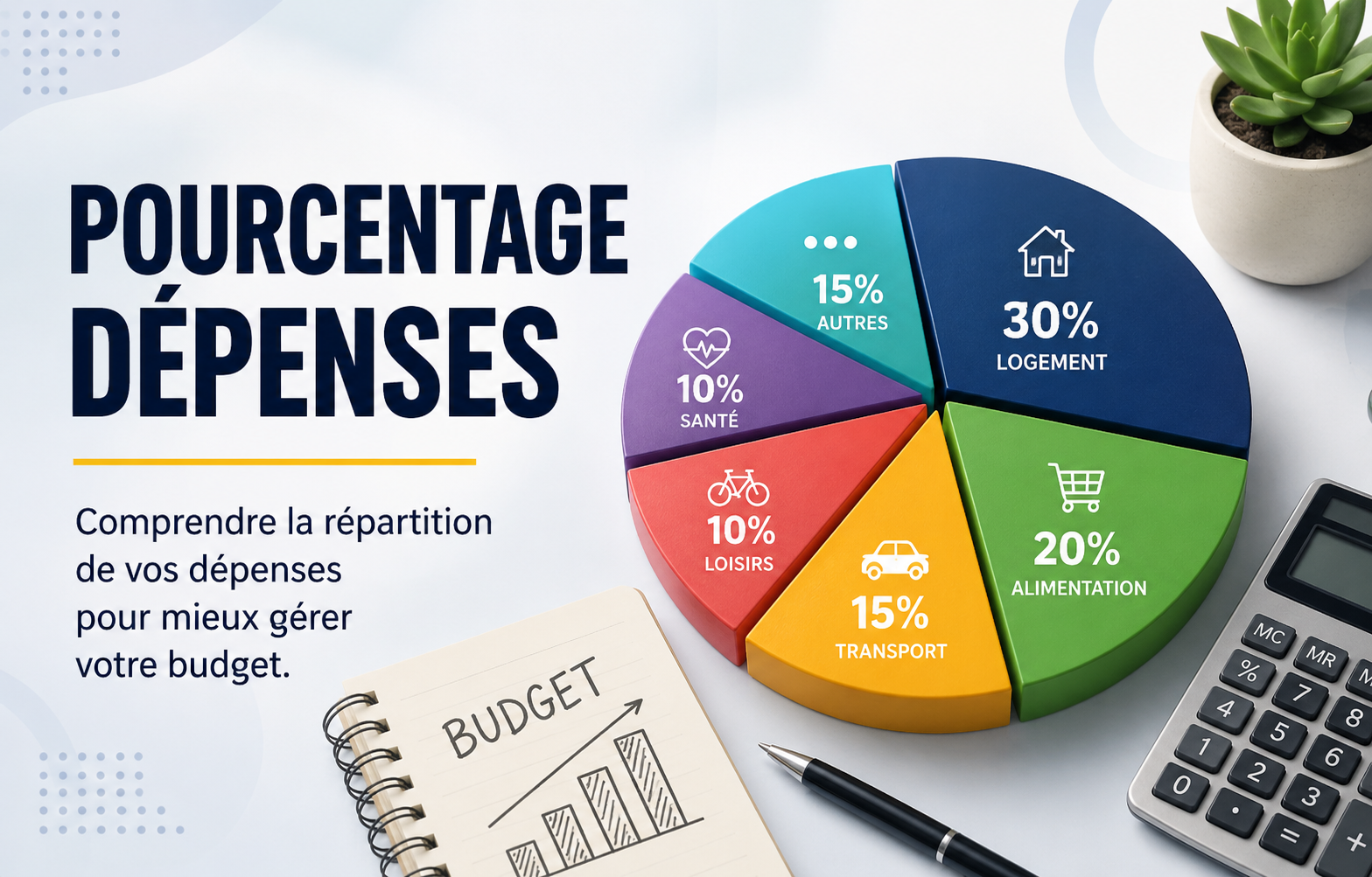 You are currently viewing Calcul du pourcentage de dépenses mensuelles : le guide complet pour maîtriser votre budget