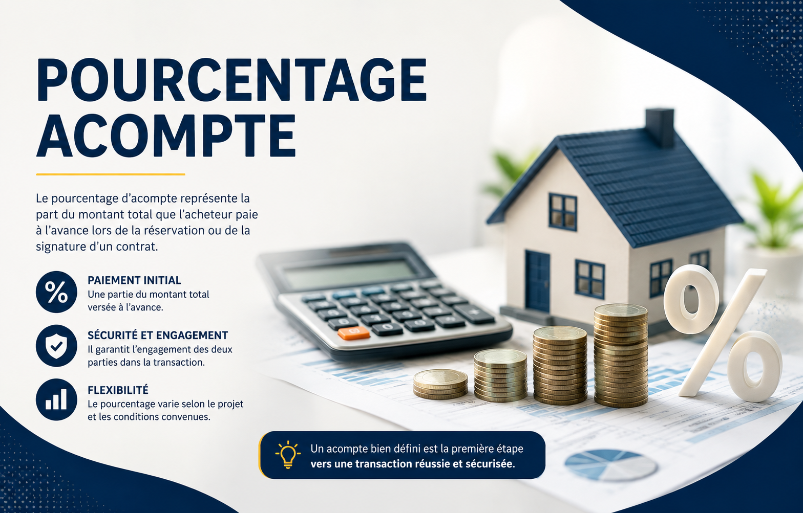 You are currently viewing Calcul du pourcentage d’un acompte : guide complet